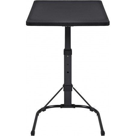 Mesa Auxiliar Plegable con Altura Ajustable, Forma de C, con 3 Alturas (de 63,5 a 76 cm), 3 Ángulos Ajustables, Portátil