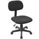 Silla de Oficina Sin Reposabrazos con Soporte Lumbar y Ruedas, Barata, Ergonómica, Giratoria con Altura Ajustable Negra