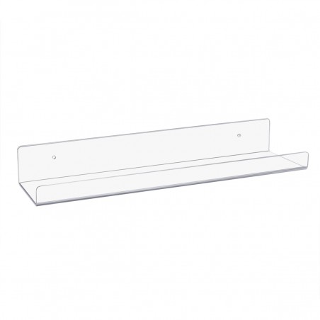 Pack de 4 Estantes Flotante Acrílico Transparente, Flotante, Repisas de Pared Decorativas, 38 cm, Estante, Balda Almacén
