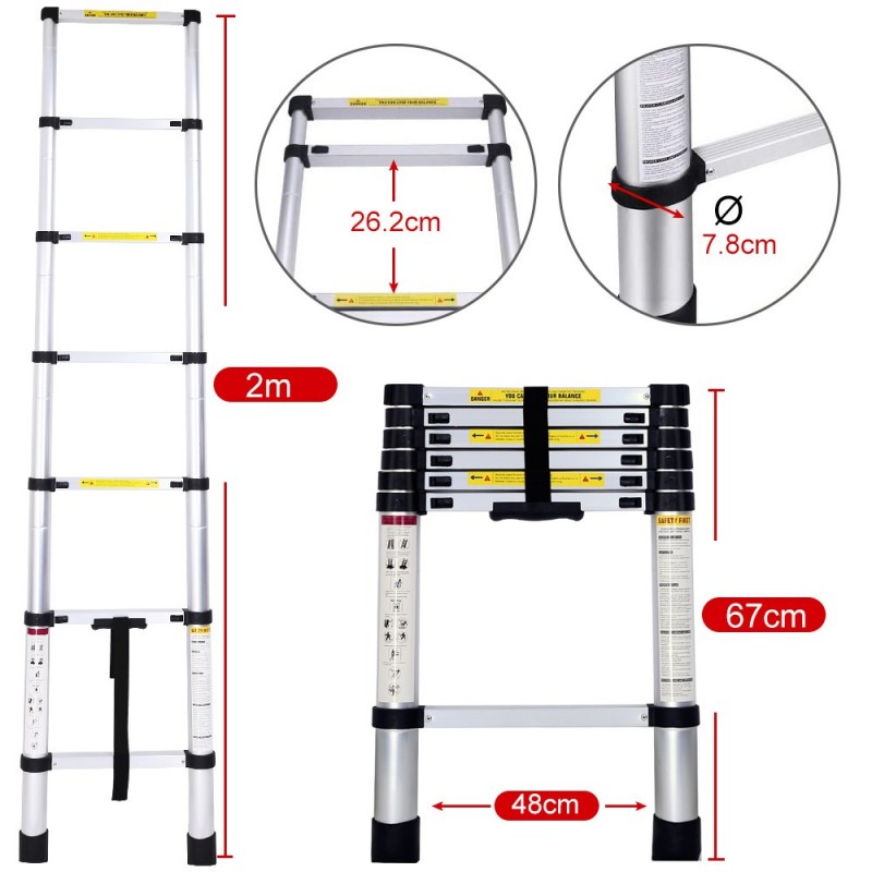 ESCALERA TELESCOPICA AM-TL20