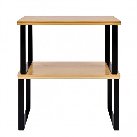 Set de Dos Estantes para Cocina, Especias, Juego de 2, Organizador de Encimera, Armario, Estante Almacenamiento Apilable