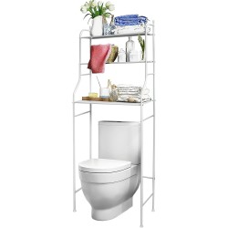 Estantería de Baño sobre Inodoro o Lavadora | Ahorra Espacio con 3 Baldas | Mueble organizador para toallas, ropa
