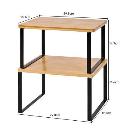 SET DE 2 ESTANTES DE COCINA AM-DBT233