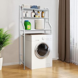 Estantería de Baño sobre Inodoro o Lavadora | Ahorra Espacio con 3 Baldas | Mueble organizador para toallas, ropa