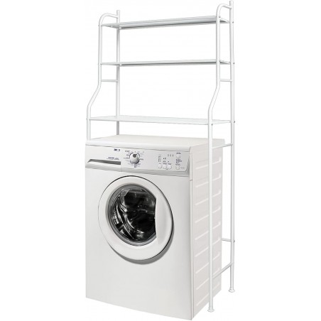 Estantería de Baño sobre Inodoro o Lavadora | Ahorra Espacio con 3 Baldas | Mueble organizador para toallas, ropa