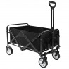 Carro de Mano Plegable con Ruedas | Carrito Multiusos Ideal Playa, Compra, Jardín o Camping | Carga hasta 60kg Auxiliar