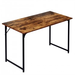 Mesa de Ordenador Estrecha, Escritorio de 120 cm x 60 cm, Pequeña Mesa de Oficina de Diseño Industrial para Oficina Casa