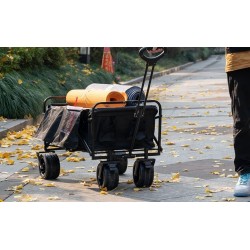 Carro de Mano Plegable con Ruedas Grandes Todoterreno | Carrito Multiusos Ideal Playa, Compra, Jardín o Camping | 150 kg