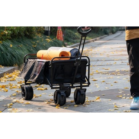 Carro de Mano Plegable con Ruedas Grandes Todoterreno | Carrito Multiusos Ideal Playa, Compra, Jardín o Camping | 150 kg