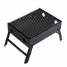 Barbacoa portátil de carbón plegable para camping | jardín o terraza |Parrilla de acero inoxidable ligera, compacta