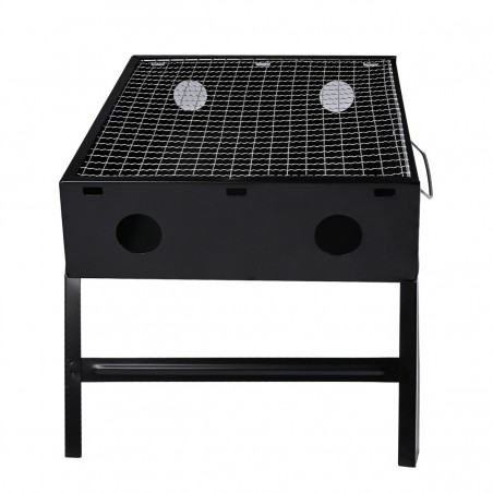 Barbacoa portátil de carbón plegable para camping | jardín o terraza |Parrilla de acero inoxidable ligera, compacta