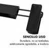 2X UNIDS JUEGO PERCHAS AM-HP2355-BLACK