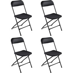 PACK DE 4 SILLAS PLEGABLE AM-PFC36-BLACK