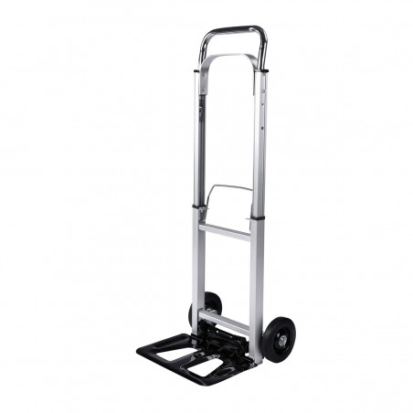 Carretilla de Mano Plegable con Ruedas | Carro de Carga Pórtatil con Asa Telescópica | Carrito Ligero y Compacto | 100kg