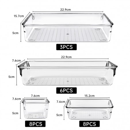 CAJAS ORGANIZADORAS AM-PSS25 TRANSPARENT