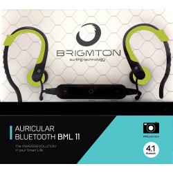 Auriculares Deportivos Brigmton BML-11 Verdes