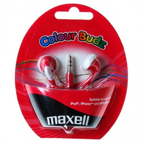 AURICULARES MAXELL COLOUR BUDS RED M138