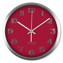 RELOJ COCINA ODAG 9120 ROJO/INOX 30CM