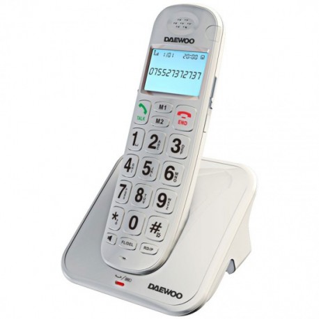 TELEFONO DAEWOO DTD-7100 BLANCO +80Db AUDIFONO