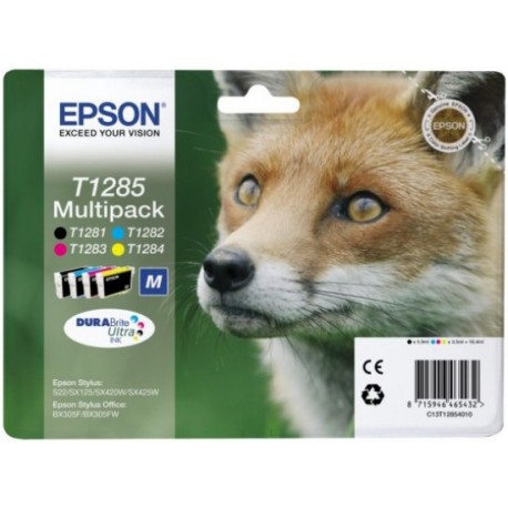 TINTA EPSON KIT CARTUCHOS T1285 C13T12854010 SX130