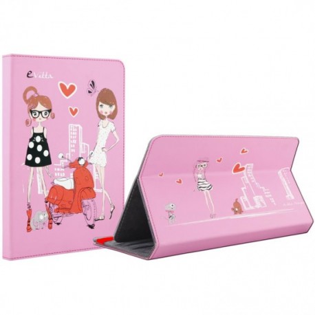 FUNDA E-VITTA FASHION GIRLS ROSA COVER 9,7P-10,1P