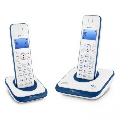 TELEFONO TELECOM 7244A DUO AZUL DECT M.LIBRES