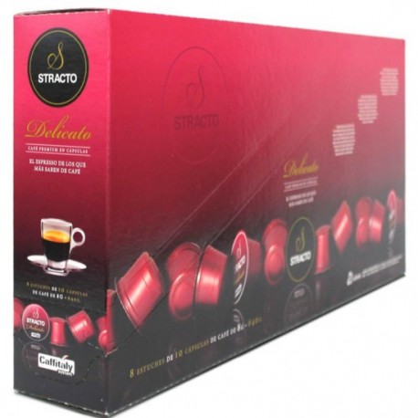 PACK 8ESTUCHES DE 10CAPSU.STRACTO DELICATO ROSA705