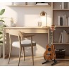 Soporte de suelo para guitarra plegable Base tipo A con estructura metálica, acolchado protector y patas antideslizantes