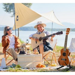 Soporte de suelo para guitarra plegable Base tipo A con estructura metálica, acolchado protector y patas antideslizantes
