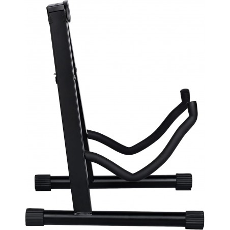 Soporte de suelo para guitarra plegable Base tipo A con estructura metálica, acolchado protector y patas antideslizantes