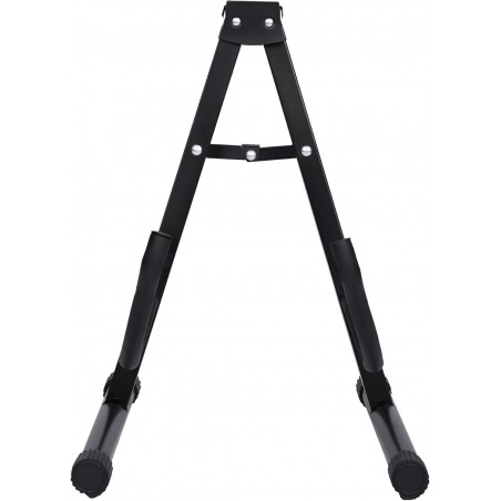 Soporte de suelo para guitarra plegable Base tipo A con estructura metálica, acolchado protector y patas antideslizantes