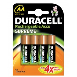 PILAS DURACELL AA RECARGABLES 2450 mAh BLI/4