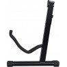 Soporte de suelo para guitarra plegable Base tipo A con estructura metálica, acolchado protector y patas antideslizantes