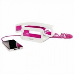 TELEFONO E-PURE SOBREMESA CH01 WHITE & PINK