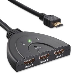 Multipuerto HDMI Switch 3 Puertos con Cable