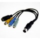 Cable S-Video 9 Pin a RCA y S-Video 4 Pin