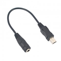 Cable Mini USB Macho a Jack Hembra 12 cm