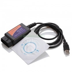 Cable Escáner Diagnosis ELM327 OBDII + CD