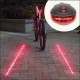 Luz LED y Láser Trasera para Bicicleta