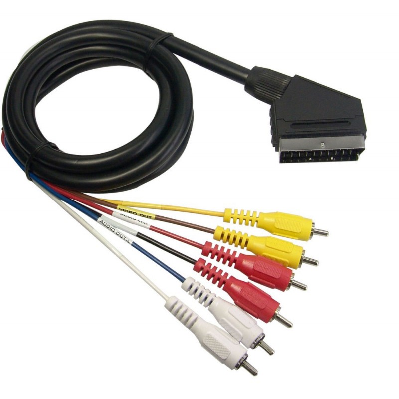 Cable Adaptador a EUROCONECTOR Scart ORIGINAL LG Codigo: EAD61485504 -  EAD61485502 - Seltron-Servicio Tecnico
