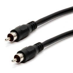 Cable 1 RCA Macho-Macho Negro 1,2M