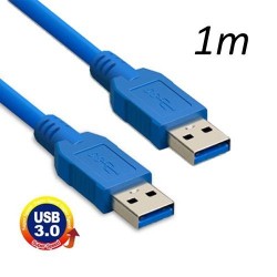 Cable USB 3.0 Macho-Macho 1 Metro Azul