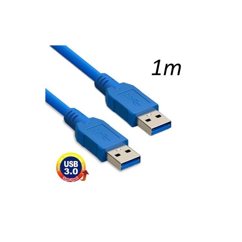 Cable USB 3.0 macho a macho USB 3.0 color azul 1,8 mts - 0150127