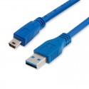 Cable Mini USB 3.0 A USB Macho 1m Azul