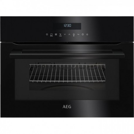 HORNOS AEG KMR721000B 45CM +MICROONDAS TOUCH NEGRO