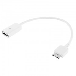 CABLE OTG MICRO USB 3.0 NOTE 3 BLANCO