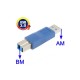 Adaptador USB 3.0 Macho A - Macho B