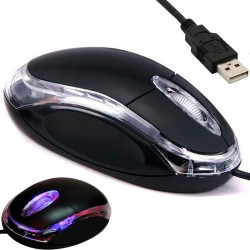 Ratón Óptico con Cable USB para PC