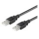 CABLE USB MACHO-MACHO DE 5 METROS NEGRO