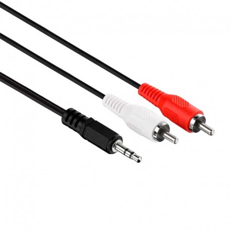 Cable Audio Jack 3.5mm Macho a Doble 2 RCA Auriculares Aux T-LoVendo 